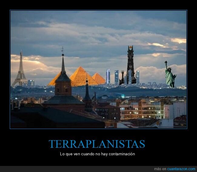 terraplanistas,contaminación