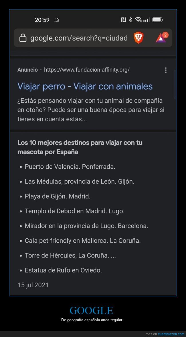 google,geografía,fails