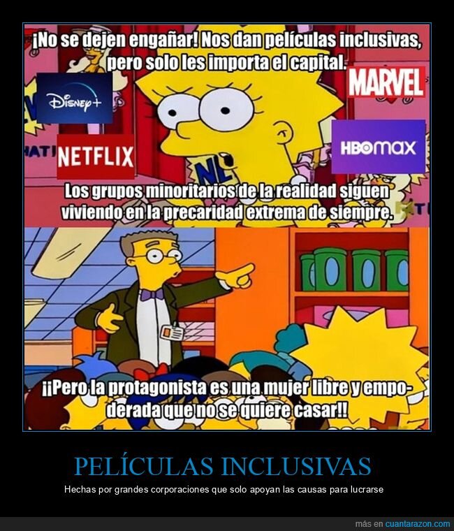 inclusivas,películas,simpsons