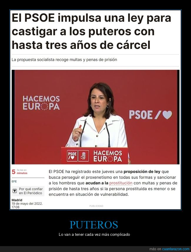 psoe,ley,cárcel