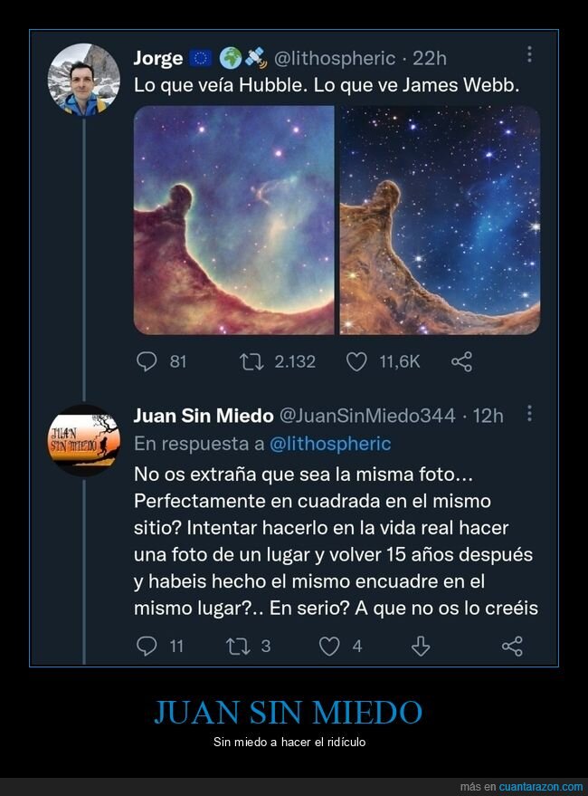 hubble,james webb,negacionistas