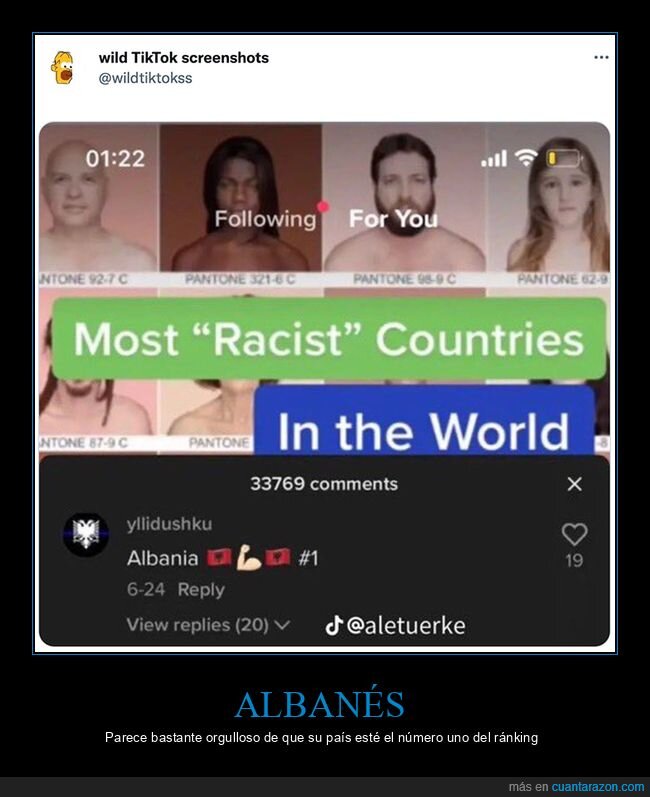 albania,comentarios,orgulloso,países,racistas,wtf