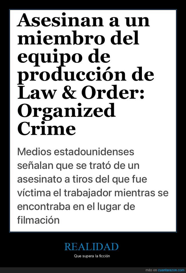 ley y orden,asesinato,equipo de producción