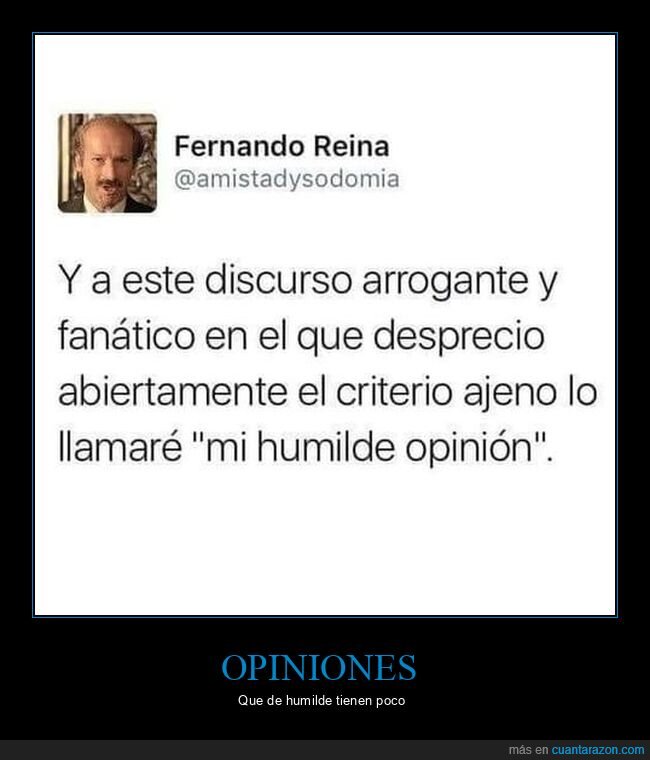 humilde,opinión