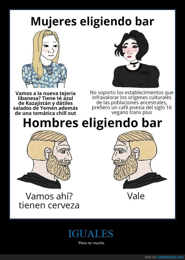 mujeres,hombres,bar