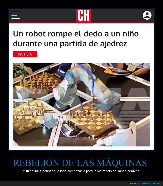 ajedrez,dedo,niño,robot,romper