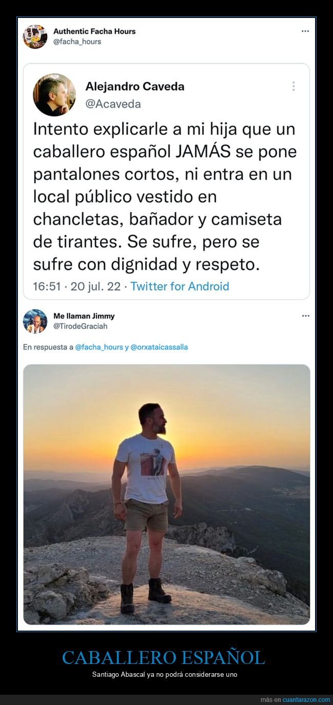 caballero español,pantalones cortos,políticos,santiago abascal