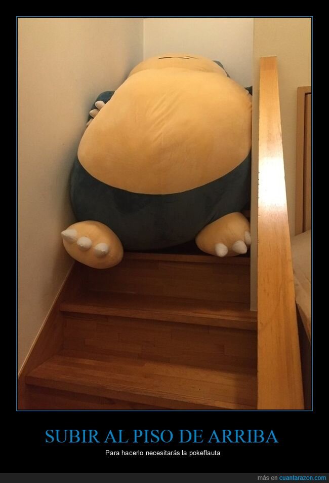 snorlax,pokemon,escaleras