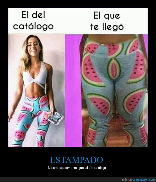 catálogo,estampado,expectativas,realidad