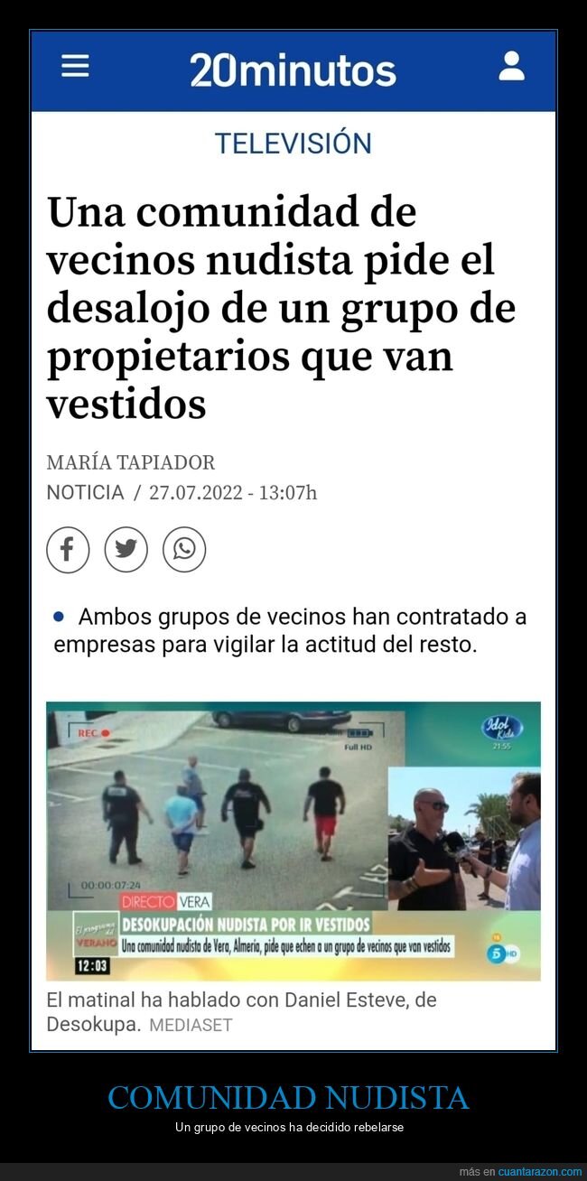 comunidad,nudista,vecinos,vestidos
