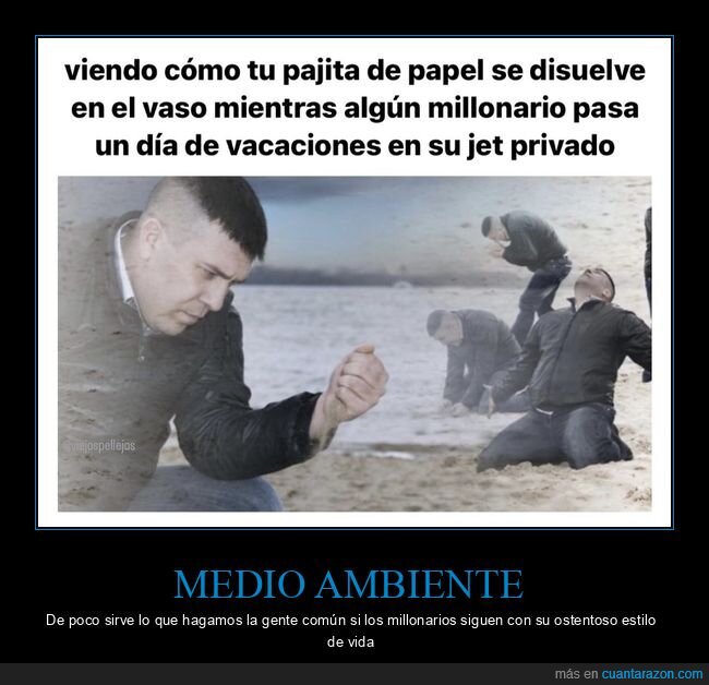 pajita de papel,disolverse,millonarios,medio ambiente