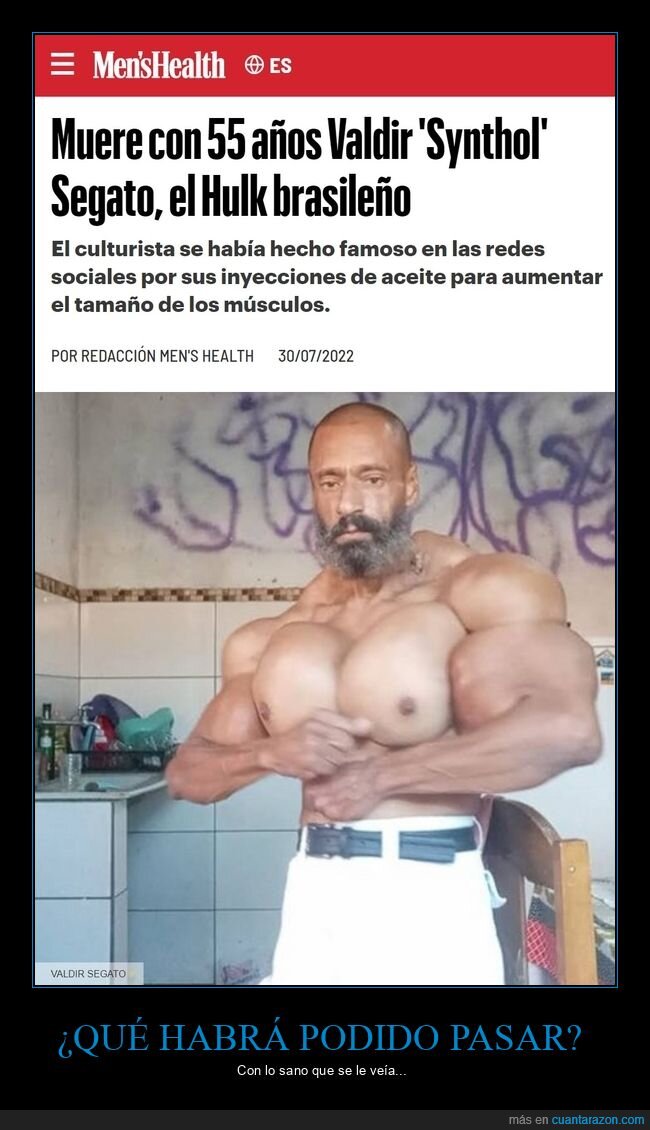 valdir segato,muerte,synthol