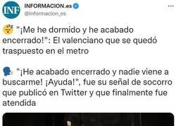 Enlace a Cuidado con quedarse dormido en el metro...