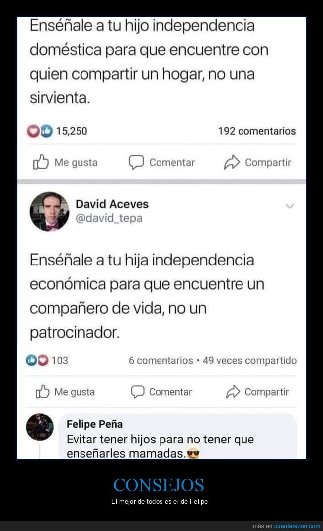 enseñar,hija,hijo,independencia doméstica,independencia económica,tener hijos