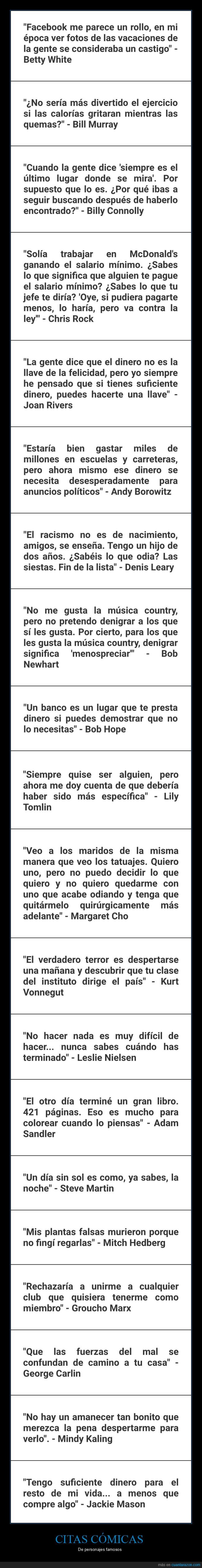 citas cómicas,personajes famosos