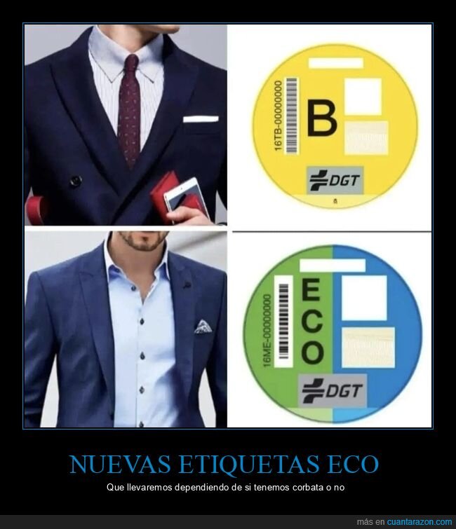 etiquetas eco,corbata