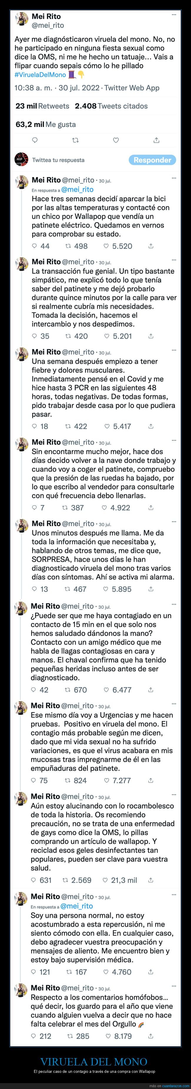 viruela del mono,contagio,compra,wallapop