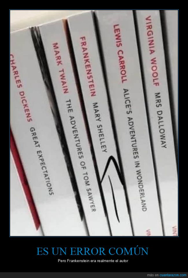 frankenstein,autor,libro,fails