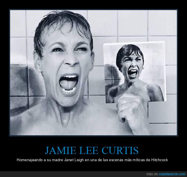 jamie lee curtis,janet leigh,homenaje,psicosis