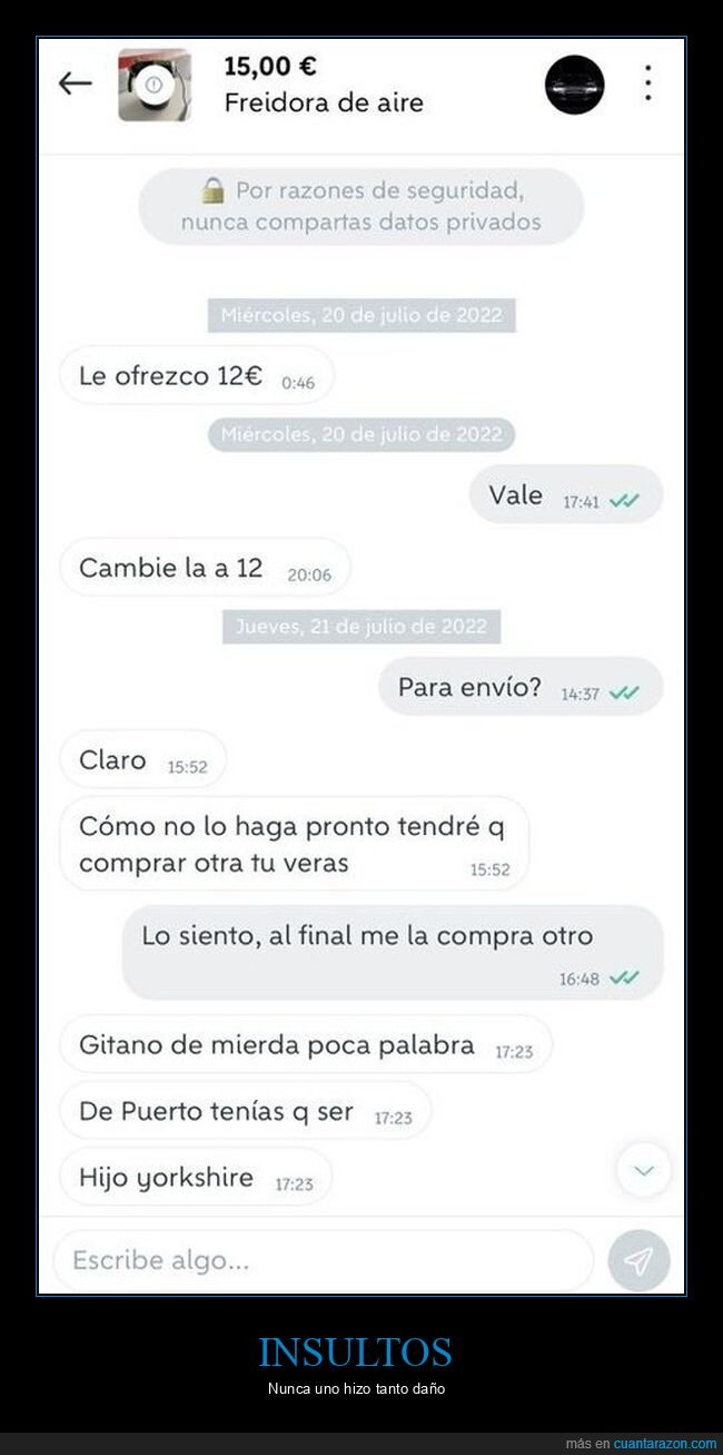 wallapop,insulto,wtf