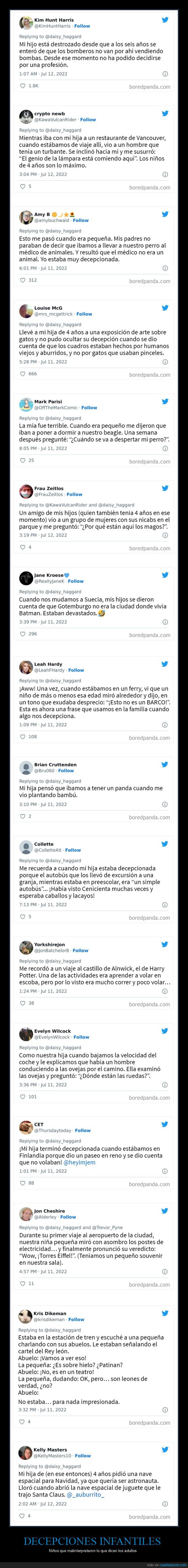 decepciones,malinterpretar,niños