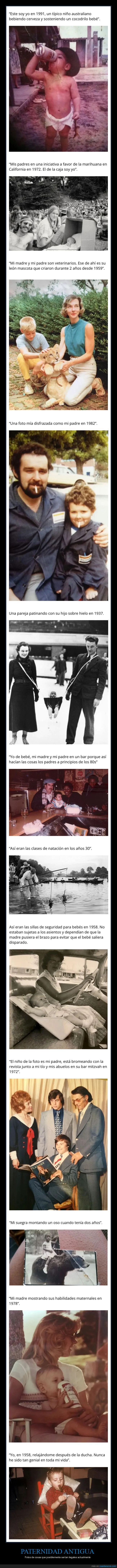 paternidad,retro,padres,hijos