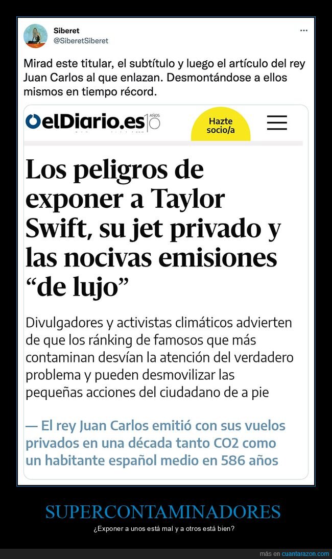 contaminar,emisiones,famosos,jet privado,juan carlos i,taylor swift