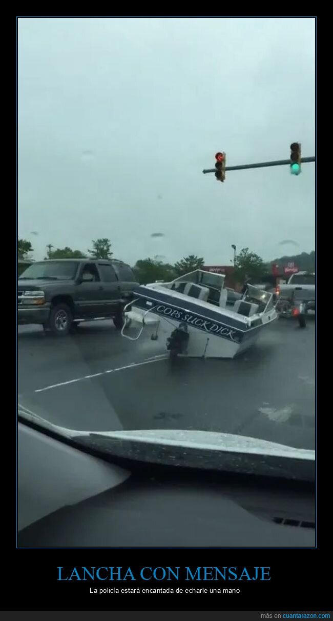 barco,fails,policía,wtf