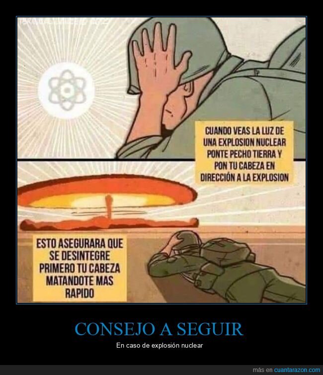 bomba nuclear,consejos,explosión