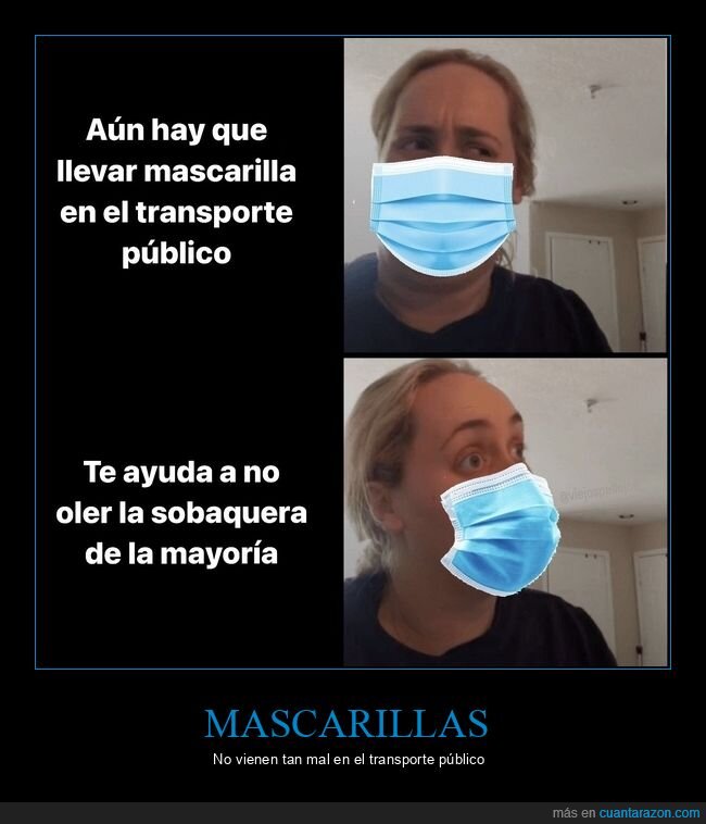 mascarillas,transporte público,oler