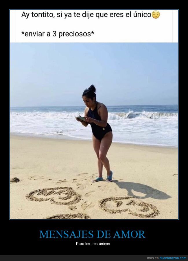 único,playa,mensajes