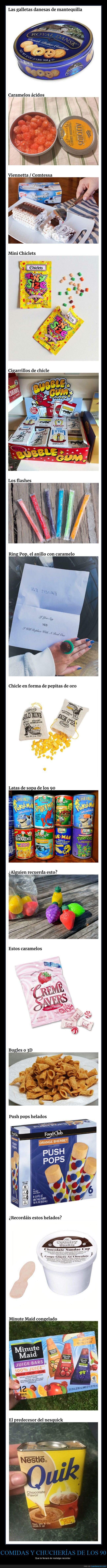 comidas,años 90,nostalgia