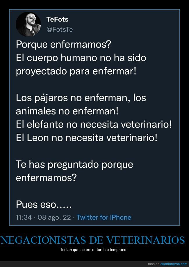 enfermar,veterinarios,animales,negacionistas