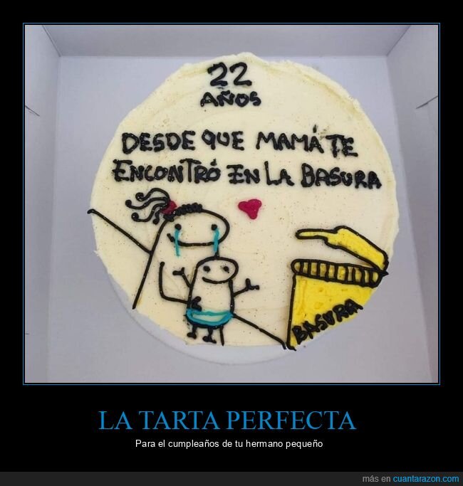 tarta,madre,encontrar,basura,hermano