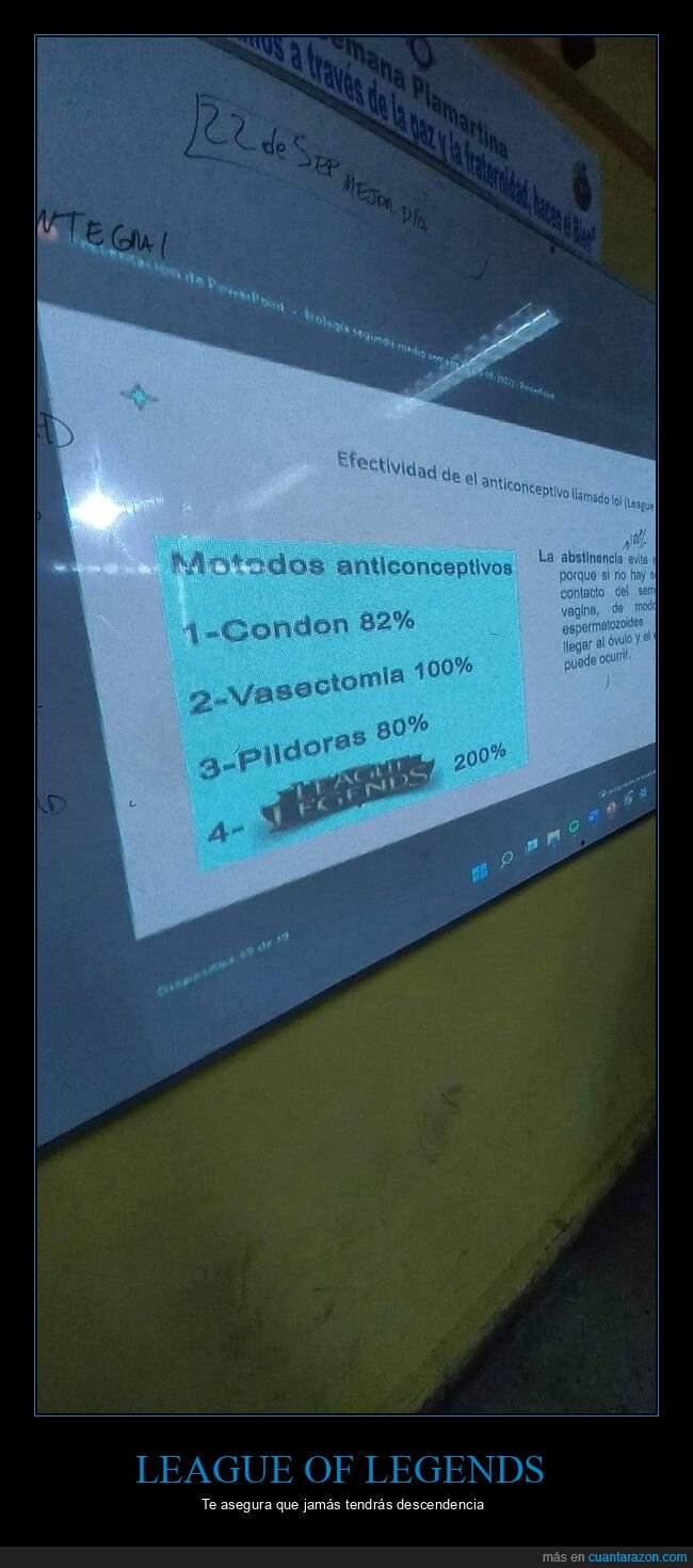 league of legends,métodos anticonceptivos