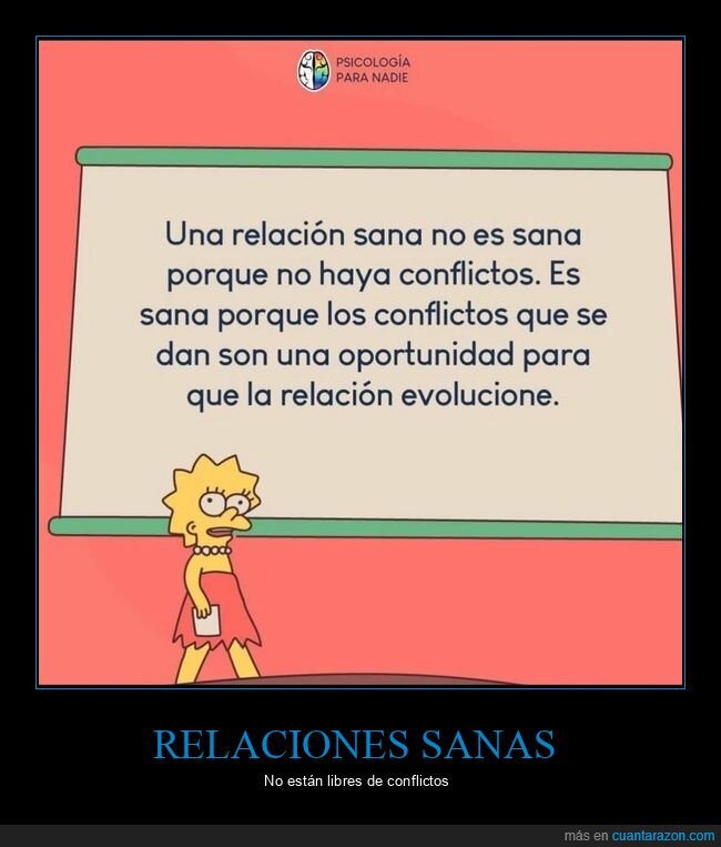 relación sana,conflictos,evolucionar