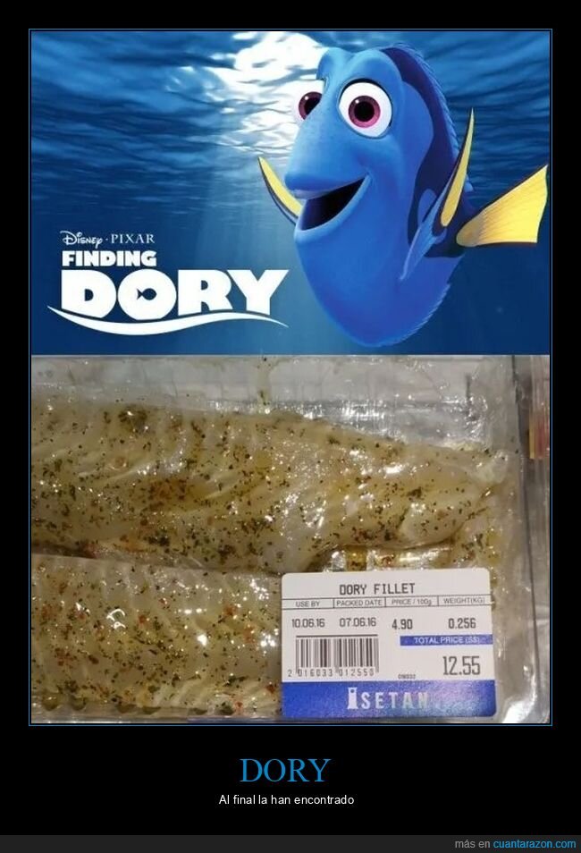 buscando a dory,dory fillet,pescado