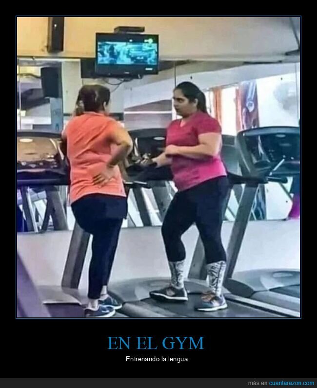 gimnasio,hablando