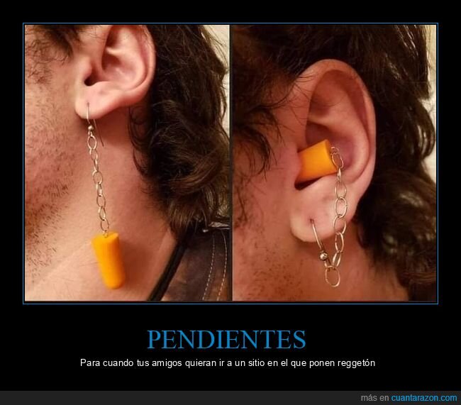 pendientes,tapones