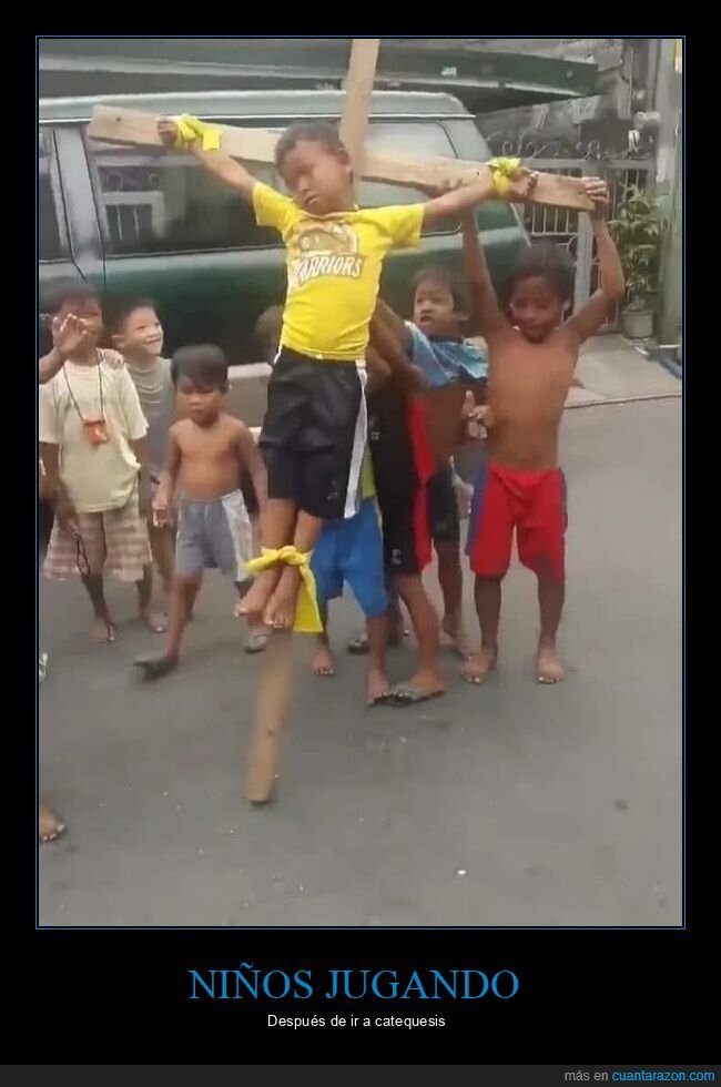 crucificado,niño,wtf