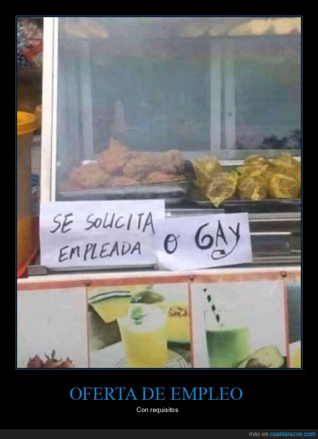 carteles,empleada,gay
