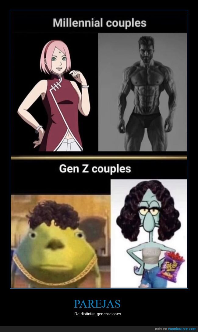 parejas,millennials,generación z