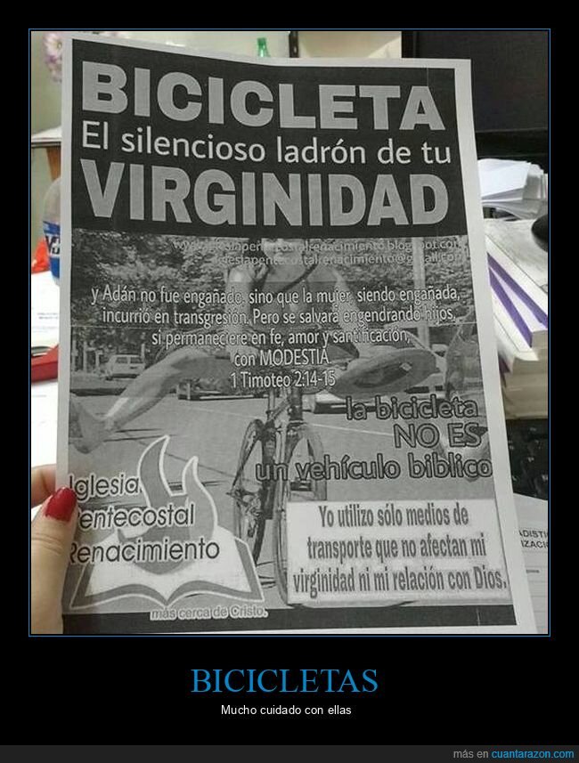 bicicleta,ladrón,virginidad