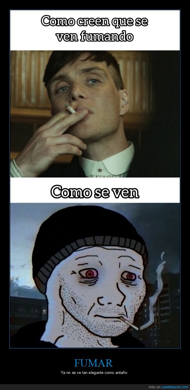 peaky blinders,fumar,expectativa,realidad