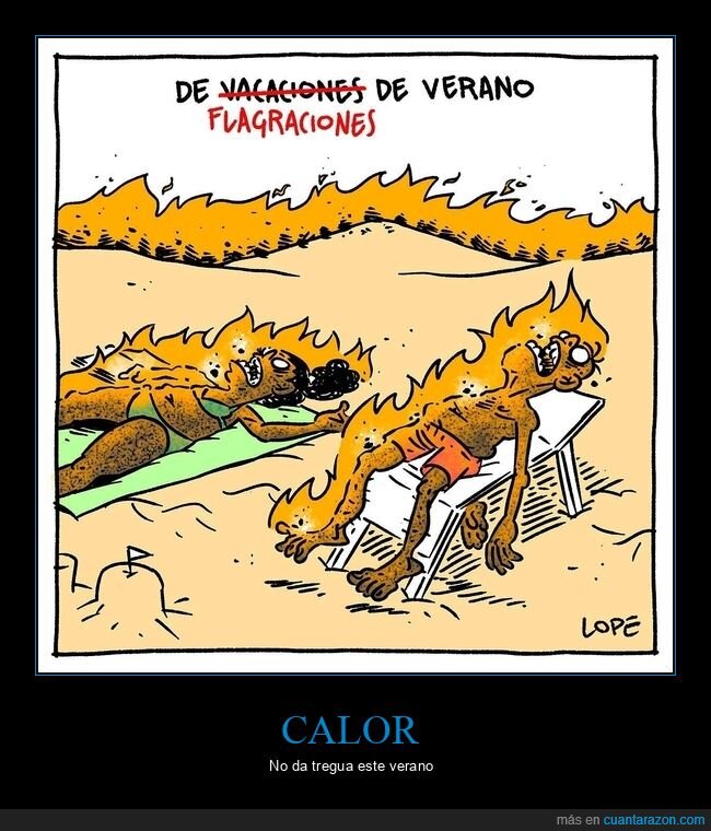 vacaciones,flagraciones,calor