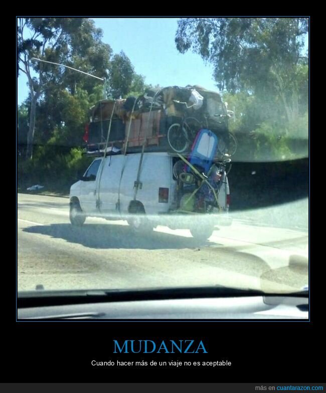 mudanza,furgoneta,cargada