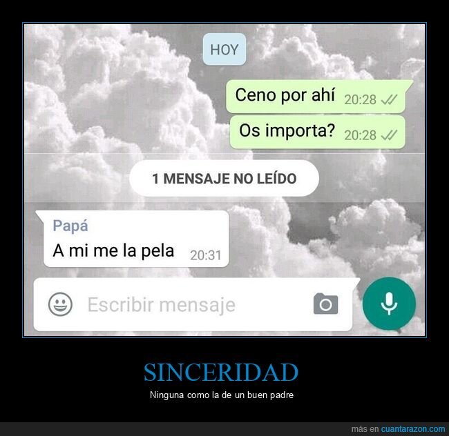 padres,sincero,sudar