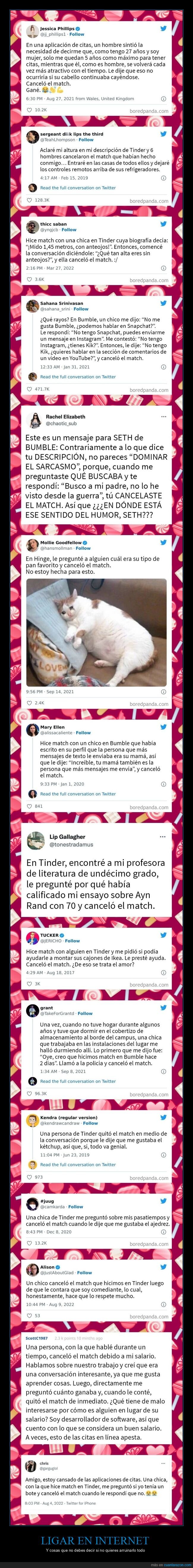 bumble,tinder,ligar,rechazar