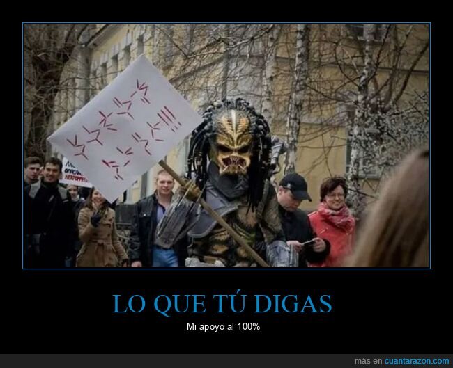 predator,pancarta