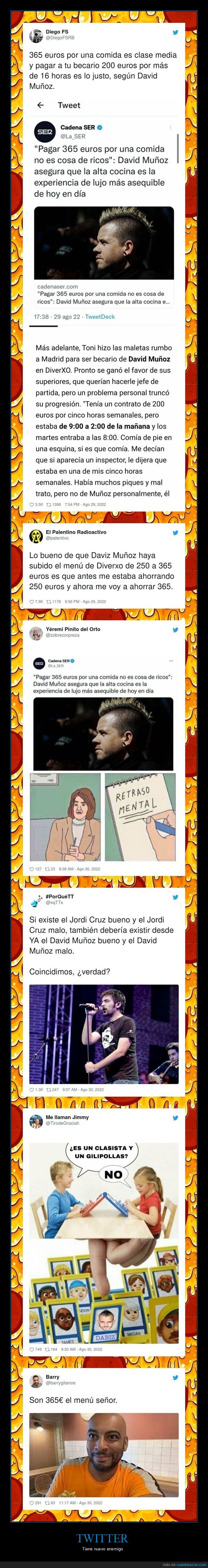 menú,dabiz muñoz,diverxo,twitter,estallar